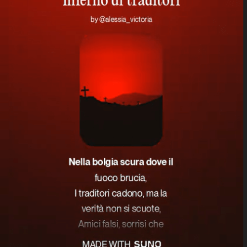 Orientamento scolastico e personale, III annualità, IIS Volta. Restituzione del laboratorio sull’inferno di Dante: canzone creata con software Suno.